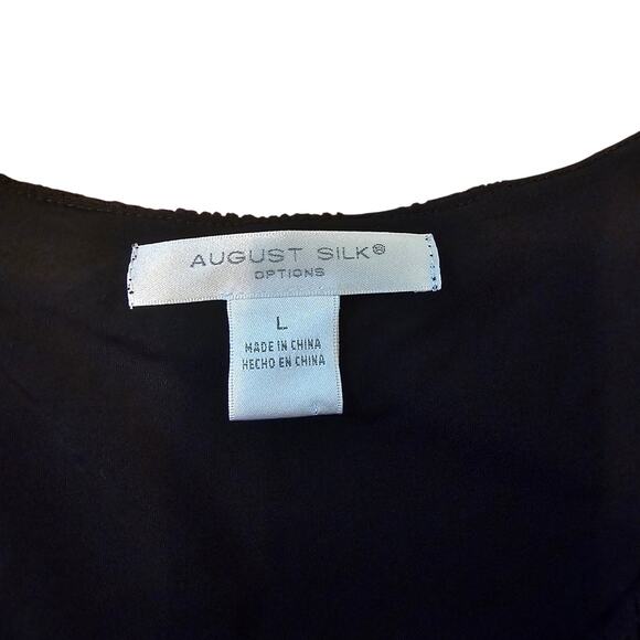 August Silk Options Flouncy Tiered Lace Ruffled Cocktail Dress Size L - Picture 4 of 10